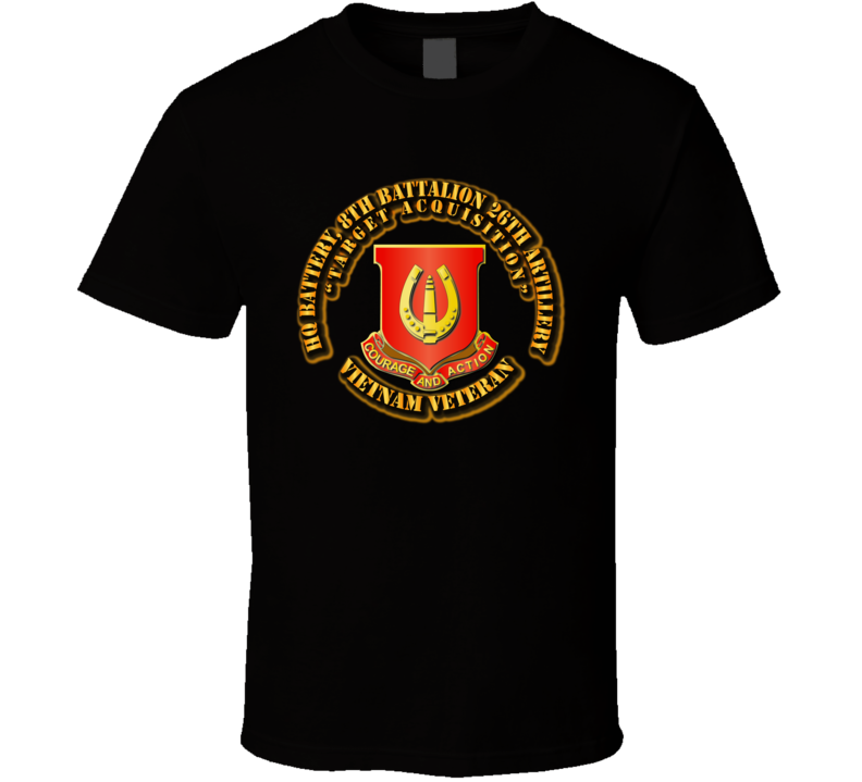 HQ Battery, 8th Battalion 26th Artillery w out SVC Ribbon V1 Classic T Shirt