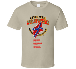 Civil War - 3rd Regiment Alabama Infantry - CSA V1 Classic T Shirt