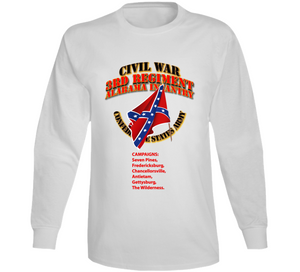 Civil War - 3rd Regiment Alabama Infantry - CSA Long Sleeve