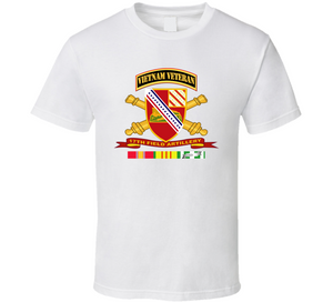 Army - 17th Field Artillery w Br - Ribbon VN SVC Vet Tab V1 Classic T Shirt