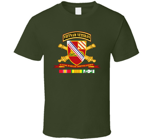 Army - 17th Field Artillery w Br - Ribbon VN SVC Vet Tab V1 Classic T Shirt