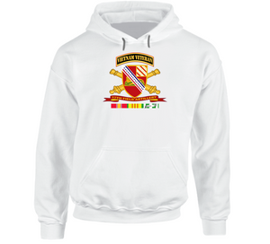 Army - 17th Field Artillery w Br - Ribbon VN SVC Vet Tab V1 Hoodie