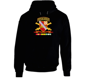 Army - 17th Field Artillery w Br - Ribbon VN SVC Vet Tab V1 Hoodie