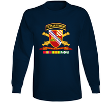 Load image into Gallery viewer, Army - 17th Field Artillery w Br - Ribbon VN SVC Vet Tab V1 Long Sleeve
