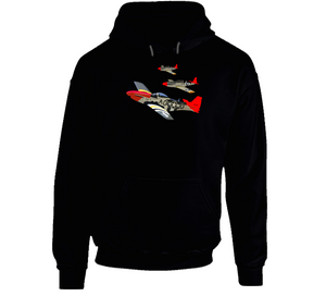Army - Aac - 332nd Fighter Group - 12th Af - Red Tails Wo Txt V1 Hoodie