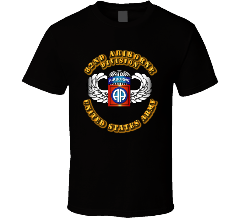 82nd Airborne Division - SSI - Wings T Shirt