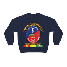 Load image into Gallery viewer, Unisex Heavy Blend Crewneck Sweatshirt - Army - Casper Aviation Platoon - Vietnam Veteran - w Txt
