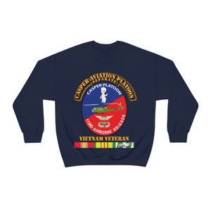 Unisex Heavy Blend Crewneck Sweatshirt - Army - Casper Aviation Platoon - Vietnam Veteran - w Txt