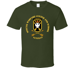 SOF - JFK Special Warfare Center - School SSI w Branch - Veteran wo Backgrnd V1 Classic T Shirt