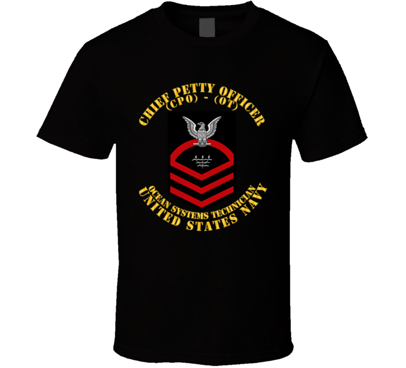 Navy - Rate - Ocean Systems Technician Cpo - Ot - Red - Usn Classic T Shirt