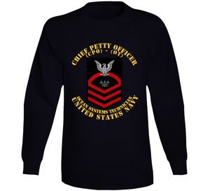 Navy - Rate - Ocean Systems Technician Cpo - Ot - Red - Usn Long Sleeve