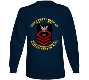 Navy - Rate - Ocean Systems Technician Cpo - Ot - Red - Usn Long Sleeve