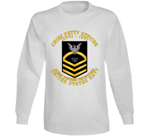 Navy - Rate - Ocean Systems Technician Cpo - Ot - Gold - Usn Long Sleeve