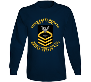 Navy - Rate - Ocean Systems Technician Cpo - Ot - Gold - Usn Long Sleeve