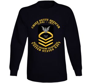 Navy - Rate - Ocean Systems Technician Cpo - Ot - Gold - Usn Long Sleeve