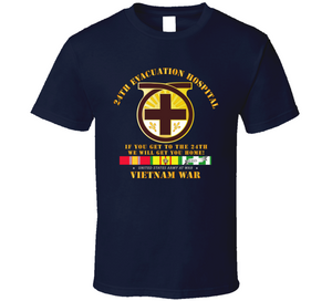 Army - 24th Evacuation Hospital - Get to 24th - w Vietnam SVC V1 Classic T Shirt