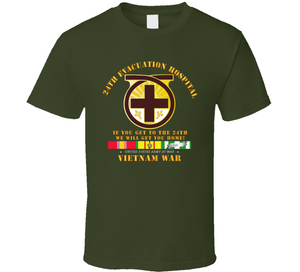 Army - 24th Evacuation Hospital - Get to 24th - w Vietnam SVC V1 Classic T Shirt