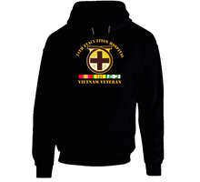 Load image into Gallery viewer, Army - 24th Evacuation Hospital - Vietnam Veteran w  V N SVC V1 Hoodie
