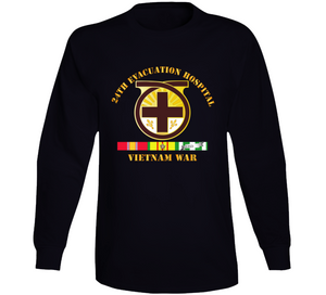 Army - 24th Evacuation Hospital - Vietnam War W V N Svc Long Sleeve