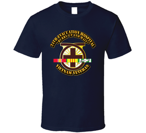 Army - 24th Evacuation Hospital W Svc Ribbon Classic T Shirt