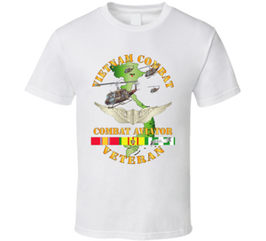 Army - Vietnam Combat AVN Vet  Combat Aviator - Air Assault  w SVC V1 Classic T Shirt