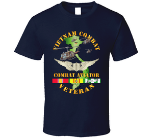 Army - Vietnam Combat AVN Vet  Combat Aviator - Air Assault  w SVC V1 Classic T Shirt