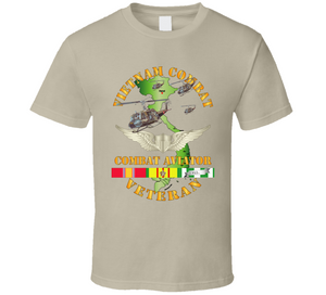 Army - Vietnam Combat AVN Vet  Combat Aviator - Air Assault  w SVC V1 Classic T Shirt