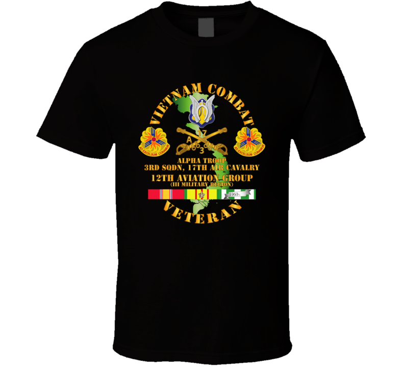 Army - Vietnam Combat AVN Vet w AVN Badges Center - 12th  AVN GroupI Mil Region III w SVC (2) Classic T Shirt