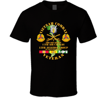 Load image into Gallery viewer, Army - Vietnam Combat Cavalry Vet w 3rd Sqn 17th Air Cav - 12th  AVN GroupI Mil Region III w SVC V1 Classic T Shirt
