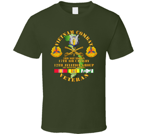 Army - Vietnam Combat Cavalry Vet w 3rd Sqn 17th Air Cav - 12th  AVN GroupI Mil Region III w SVC V1 Classic T Shirt