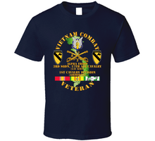 Load image into Gallery viewer, Army - Vietnam Combat Cavalry Vet w Alpha Troop - 3rd Sqn 17th Air Cav Lai Khe - 1st Cav Div SSI V1 Classic T Shirt
