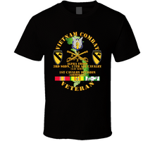 Load image into Gallery viewer, Army - Vietnam Combat Cavalry Vet w Alpha Troop - 3rd Sqn 17th Air Cav Lai Khe - 1st Cav Div SSI V1 Classic T Shirt
