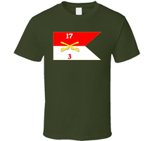 Load image into Gallery viewer, Army - 3rd Squadron, 17th Cavalry Guidon Classic T Shirt
