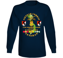 Load image into Gallery viewer, Army - Vietnam Combat Cavalry Veteran w 11th ACR V1 Long Sleeve
