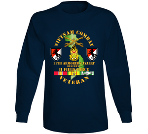 Army - Vietnam Combat Cavalry Veteran w 11th ACR V1 Long Sleeve