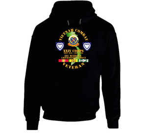 Army - Vietnam Combat Veteran w XXIV Corps V1 Hoodie