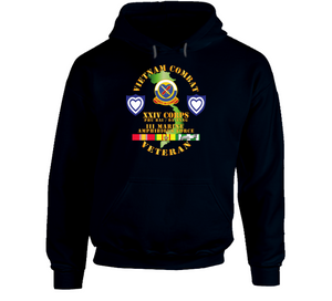 Army - Vietnam Combat Veteran w XXIV Corps V1 Hoodie