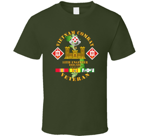 Army - Vietnam Combat Engineer - 18th Engineer Bde w SVC V1 Classic T Shirt