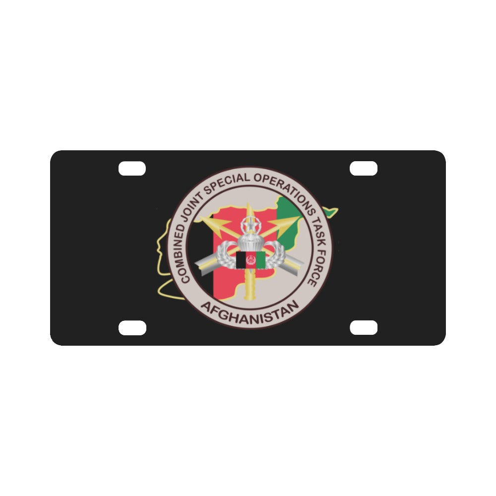 Army - Combined Joint Special Operations Task Force - Afghanista wo Txt Classic License Plate