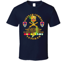 Load image into Gallery viewer, Army - Vietnam Combat Veteran W 1st Bn 83rd Fa W Ii Field Force T Shirt
