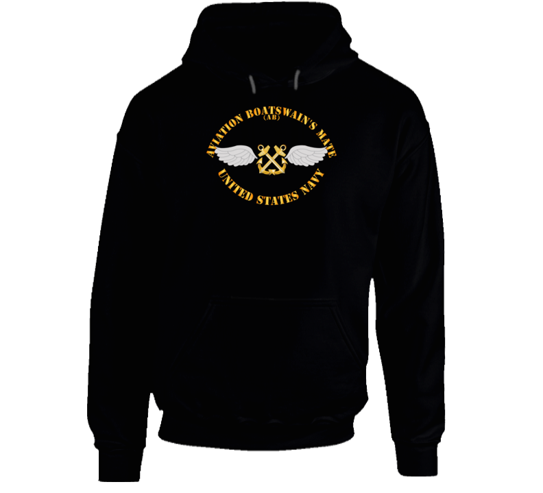 Navy - Rate - Aviation Boatswain's Mate - Gold Anchor w Txt V1 Hoodie