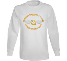 Load image into Gallery viewer, Navy - Rate - Aviation Boatswain&#39;s Mate - Gold Anchor w Txt V1 Long Sleeve
