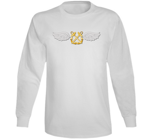 Navy - Rate - Aviation Boatswain's Mate - Gold Anchor wo Txt w DS V1 Long Sleeve