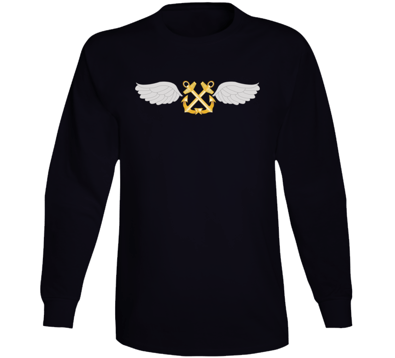 Navy - Rate - Aviation Boatswain's Mate - Gold Anchor wo Txt V1 Long Sleeve