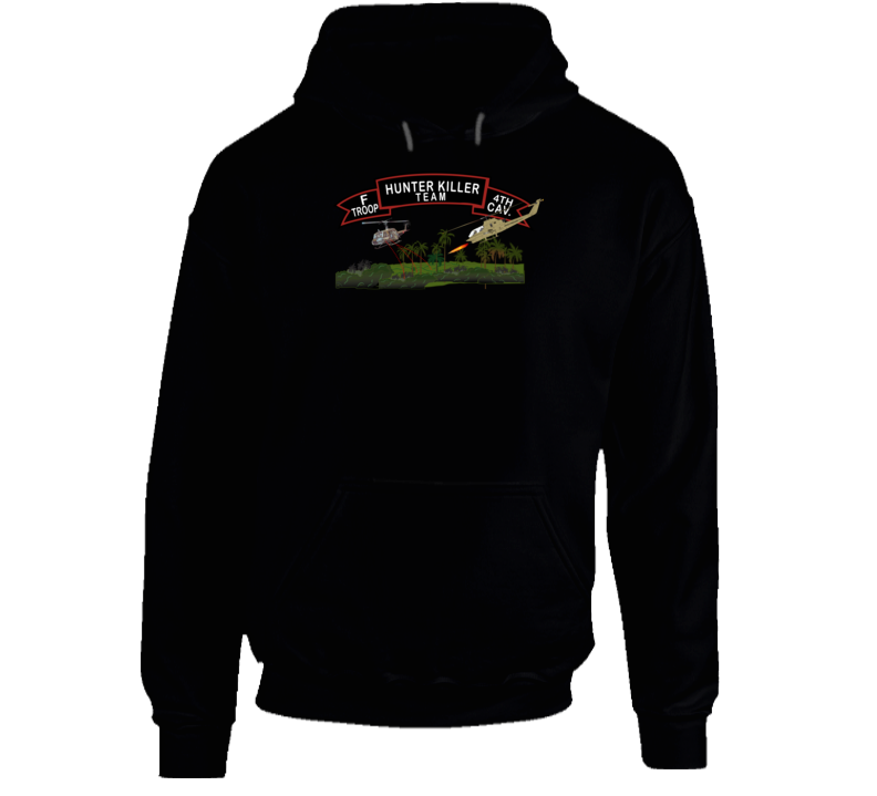 Army - F Troop 4th Cav - Hunter Killer w Aircraft Hoodie