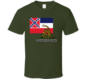 Flag - Mississippi w Dont Tread on Me Classic T Shirt