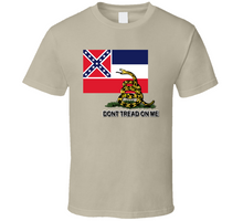 Load image into Gallery viewer, Flag - Mississippi w Dont Tread on Me Classic T Shirt
