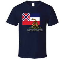 Load image into Gallery viewer, Flag - Mississippi w Dont Tread on Me Classic T Shirt
