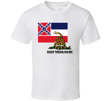 Load image into Gallery viewer, Flag - Mississippi w Dont Tread on Me Classic T Shirt
