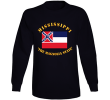 Load image into Gallery viewer, Flag - Mississippi - The Magnolia State V1 Long Sleeve
